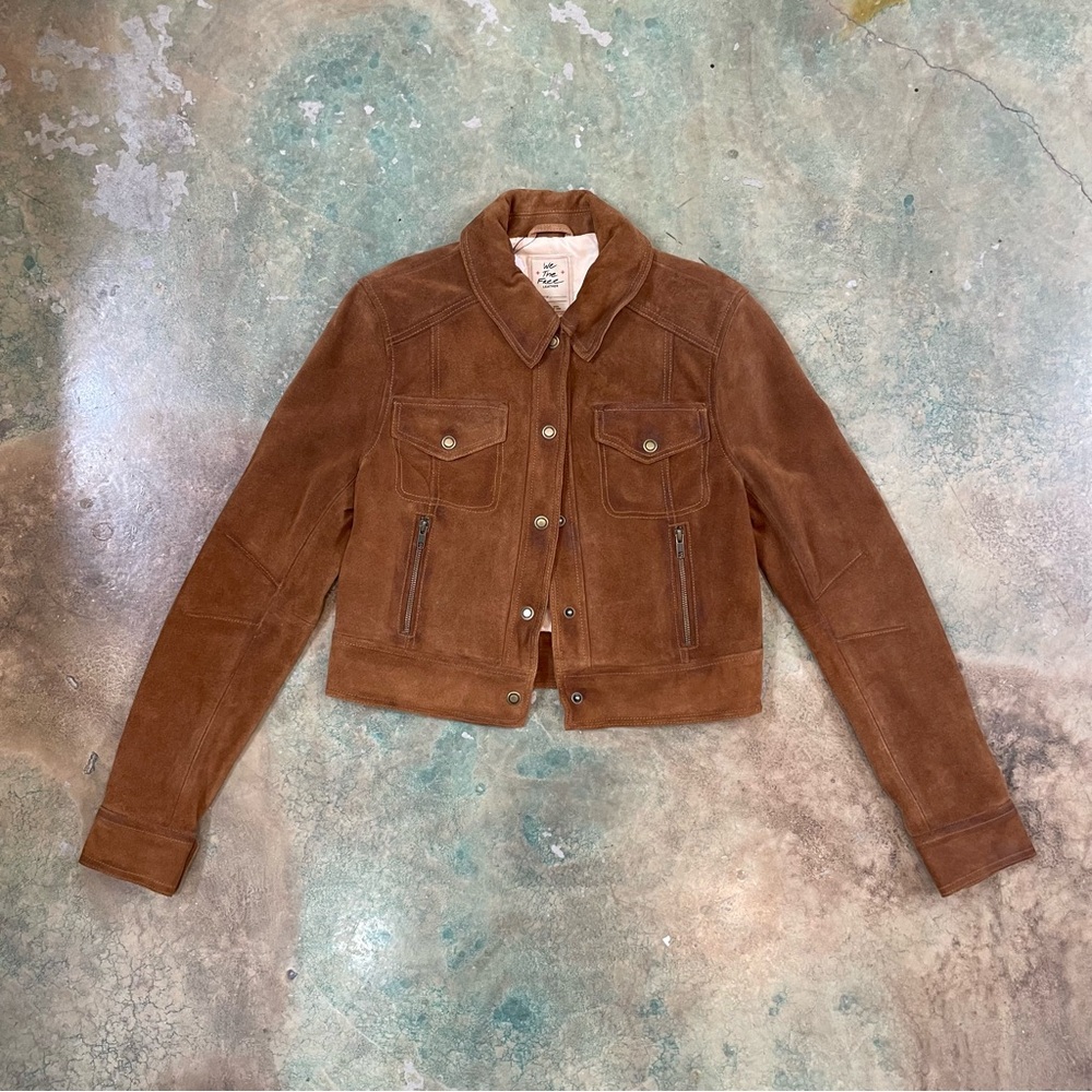Free People Suede Leather Jacket ~ S ~ NWT